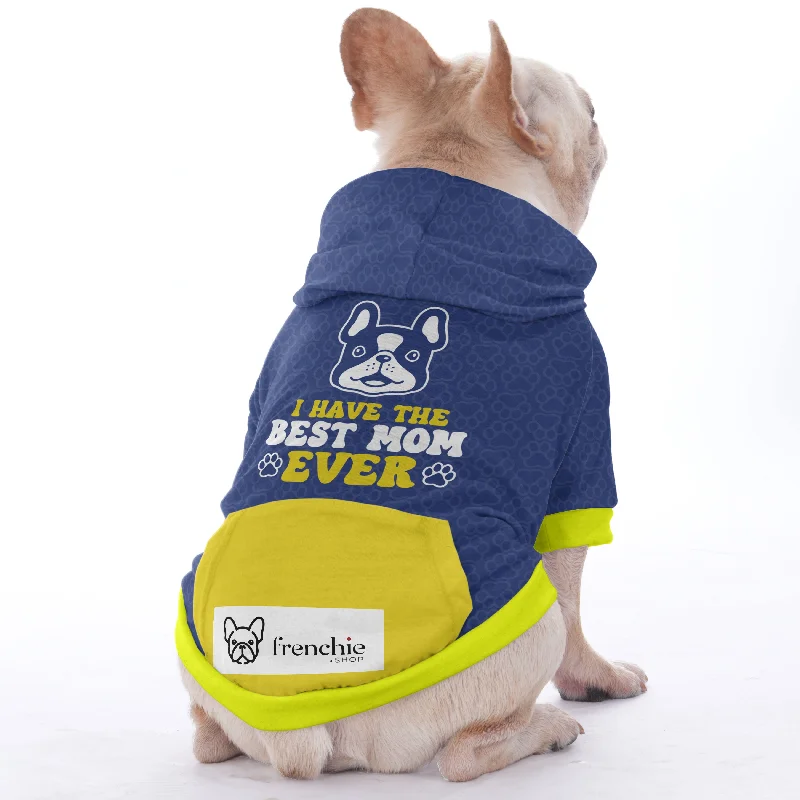 - Postoperative pet anti-licking Elizabethan collarI have the best mom ever - Hoodies for French Bulldog  | Frenchie Shop Original