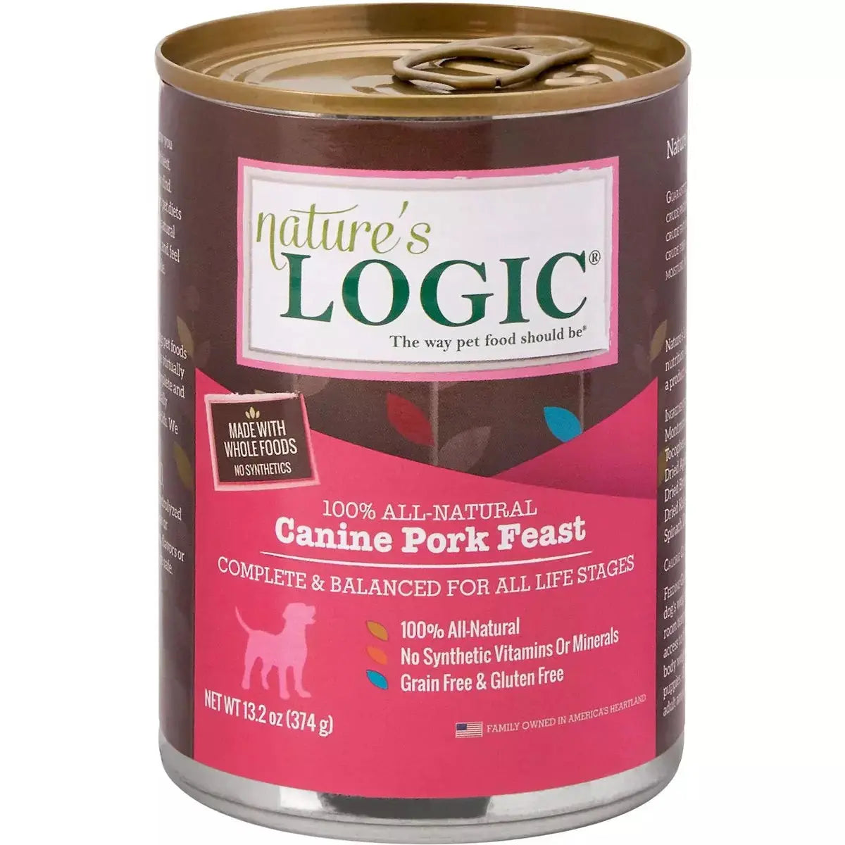 - Organic cotton dog bibsNature's Logic Canine Pork Feast Grain-Free Canned Dog Food 13.2 oz Case of 12 - Organic cotton dog bibsNature's Logic Canine Pork Feast Grain-Free Canned Dog Food 13.2 oz Case of 12