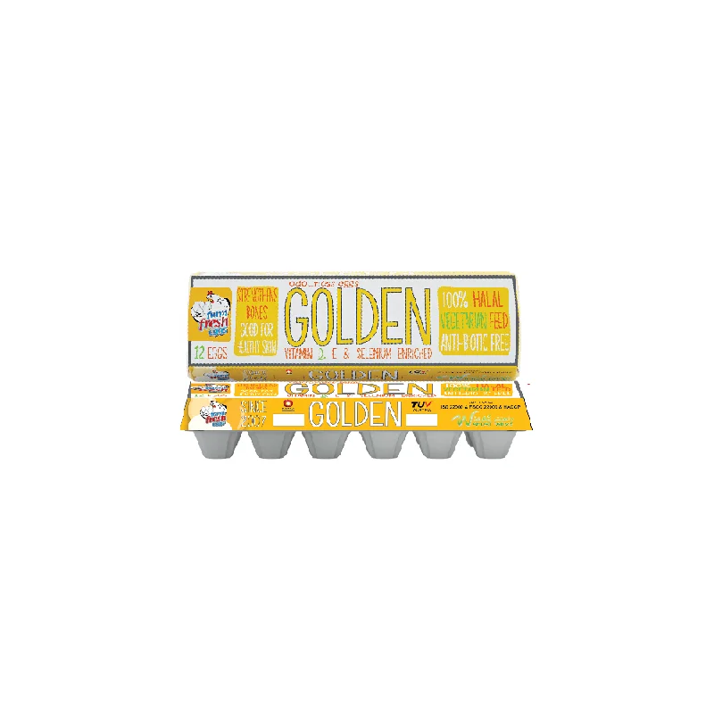 - Pet stroller can be taken on the planeFARM FRESH GOLDEN EGGS 12 PCS PACK