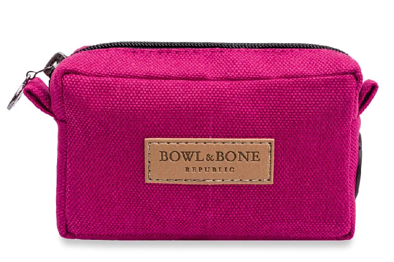 - Automatic temperature adjustment cat bedBowl and Bone Stylish Midi Dog Treat & Poop Bag Holder Pink