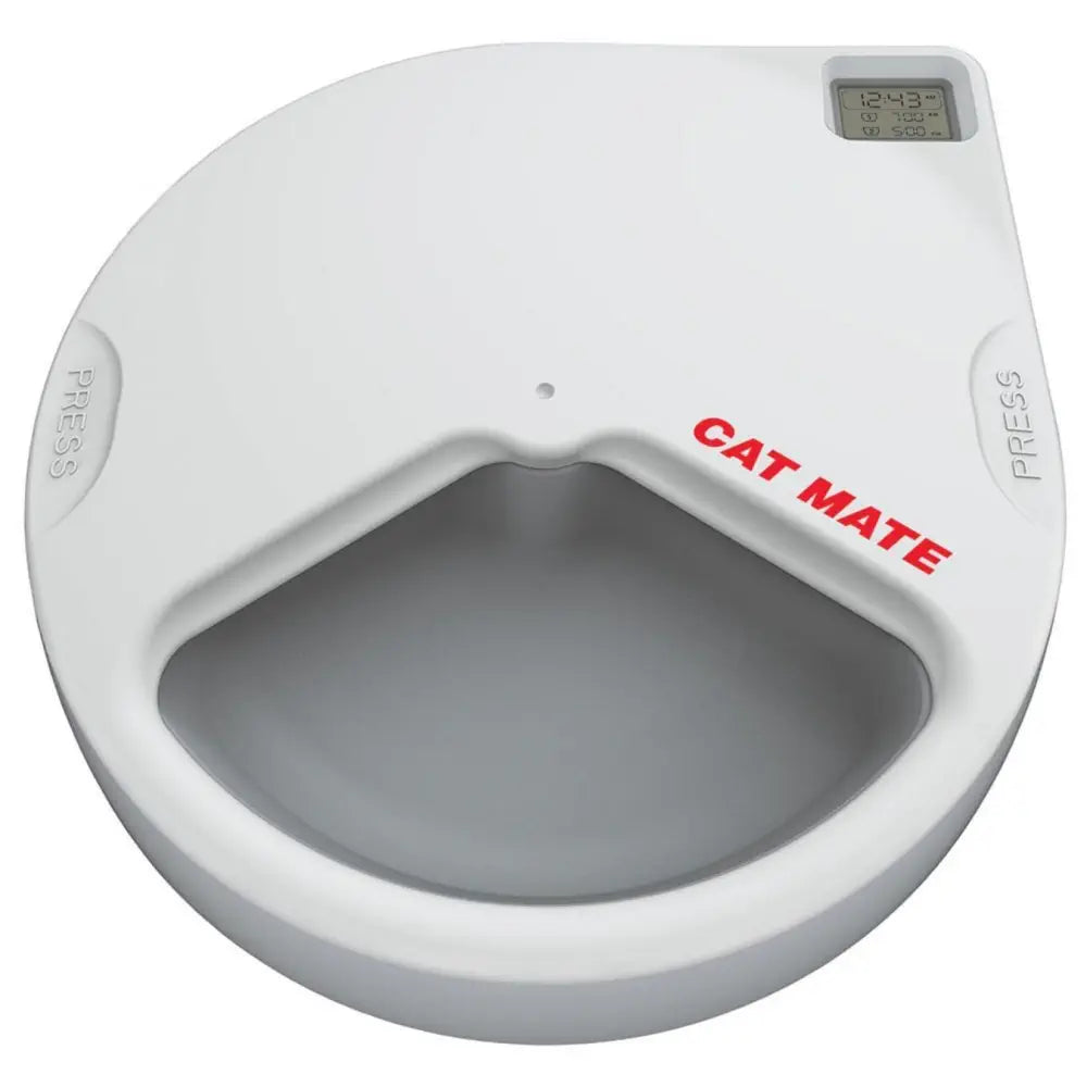 - Remote interactive pet feederCat Mate C300 3 Meal Automatic Pet Feeder w/ Digital Timer EU
