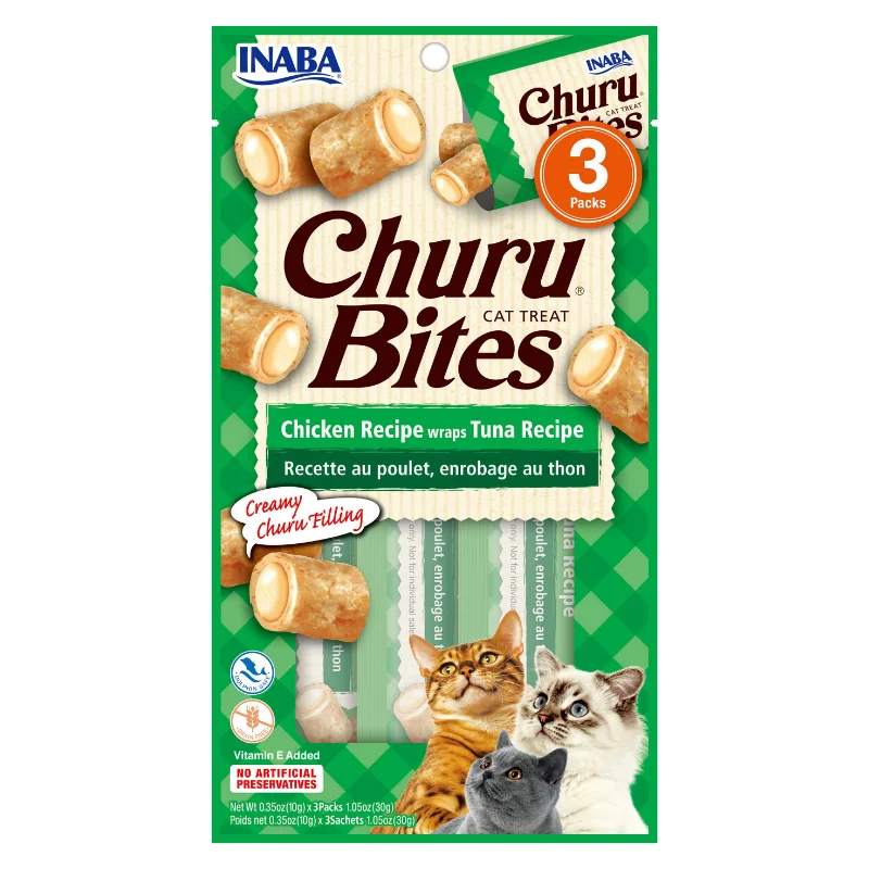 - Hairball control cat food Churu Cat Treats Bites - Chicken Wraps With Tuna Recipe (3 packs x 10g) - Hairball control cat food Churu Cat Treats Bites - Chicken Wraps With Tuna Recipe (3 packs x 10g)