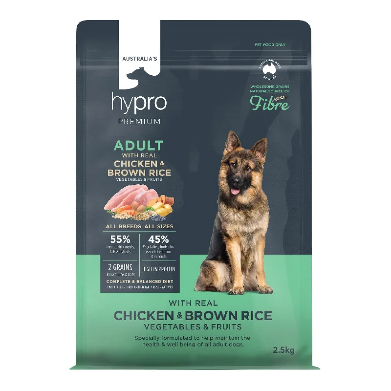 - Royal Canin dog food recommendationHypro Premium Wholesome Grains Chicken & Brown Rice Adult Dry Dog Food