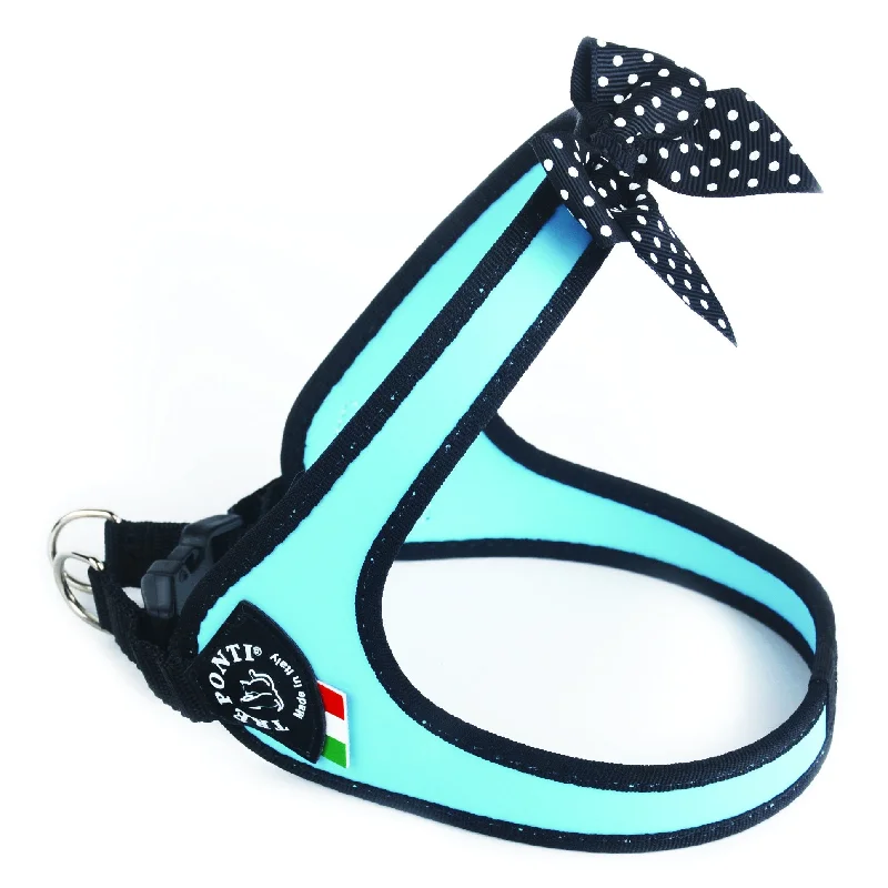 - Teething and chewing toys for puppiesTre Ponti Easy Fit Fashion Light Blue Dog Harness with Polka Dot Bow