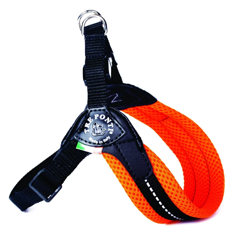 - Pet tear stain cleaning wipesTre Ponte Easy Fit Fluo Orange Mesh Dog Harness with Adjustable Girth