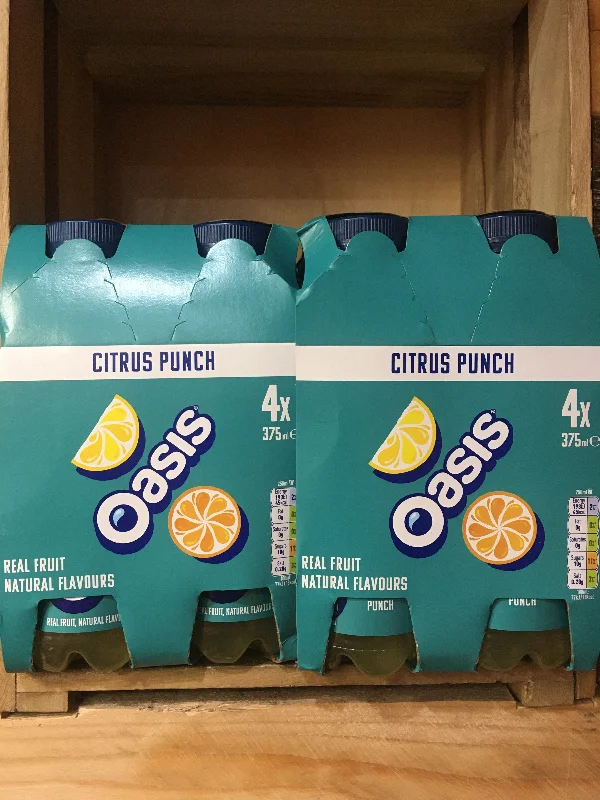 - Teething and chewing toys for puppies8x Oasis Citrus Punch Fruit Juice Drink (2 Packs of 4x375ml)