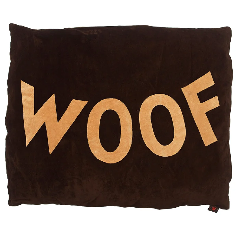 - ​​Christmas pet Christmas clothingCreature Clothes Big Old Woof Dog Doza Bed In Tan on Choc