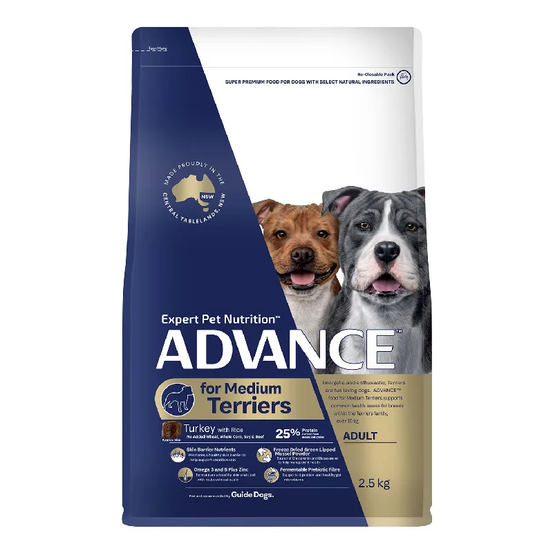 -Grain-free dog food recommendationAdvance Medium Breed Terriers Turkey & Rice Adult Dry Dog Food
