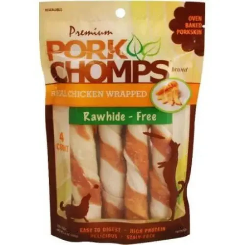 - Remote interactive pet feederPork Chomps Premium Real Chicken Wrapped Twists - Large - Remote interactive pet feederPork Chomps Premium Real Chicken Wrapped Twists - Large