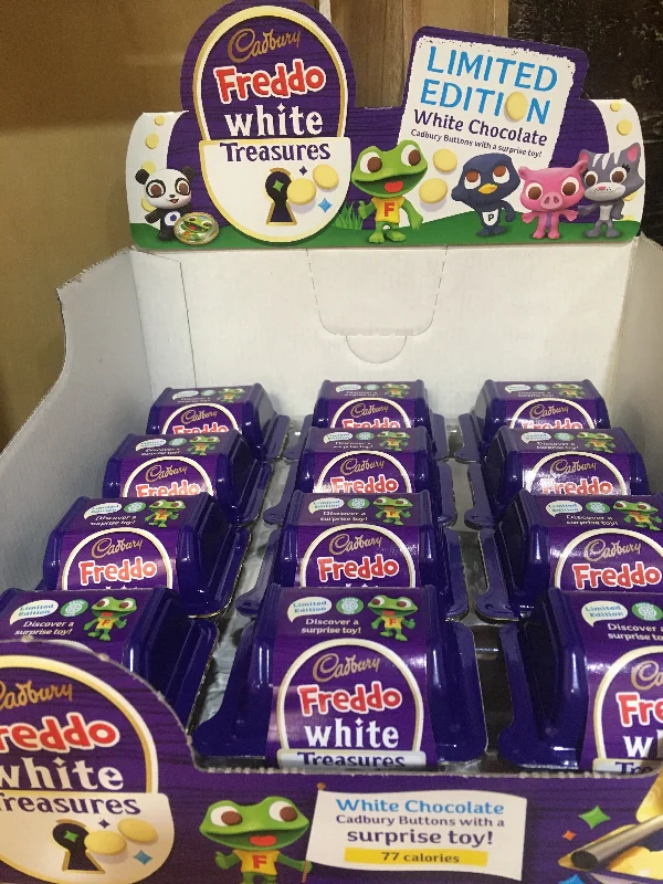 - Winter dog thick down jacket12x Cadbury Freddo Treasures White Chocolate with Toy (12x14.4g) - Winter dog thick down jacket12x Cadbury Freddo Treasures White Chocolate with Toy (12x14.4g)