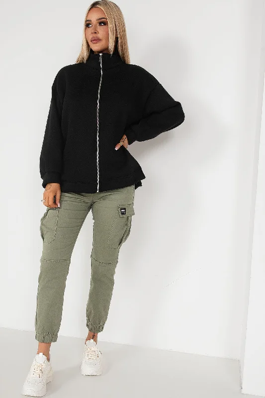 Ella Khaki Cargo Trousers