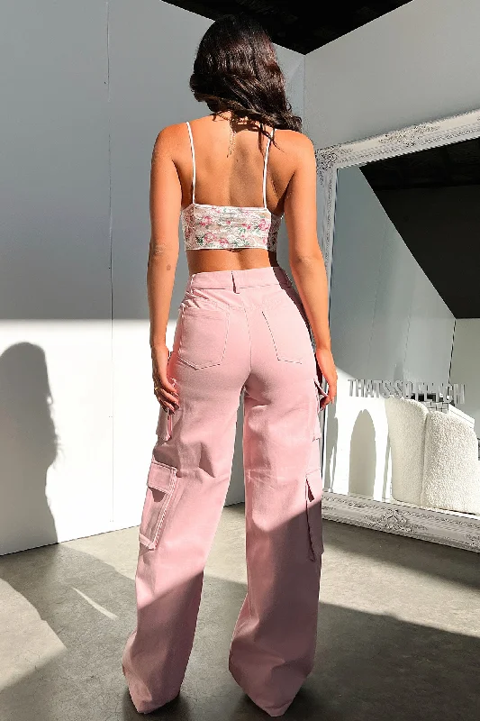 Venus Cargo Pants - Pink